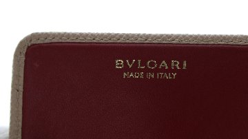 BVLGARI　ジップ長財布ベージュの画像