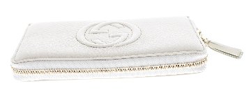 GUCCI　ソーホ　ラウンド長財布　ホワイト　308004-1147の画像