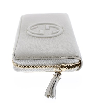 GUCCI　ソーホ　ラウンド長財布　ホワイト　308004-1147の画像