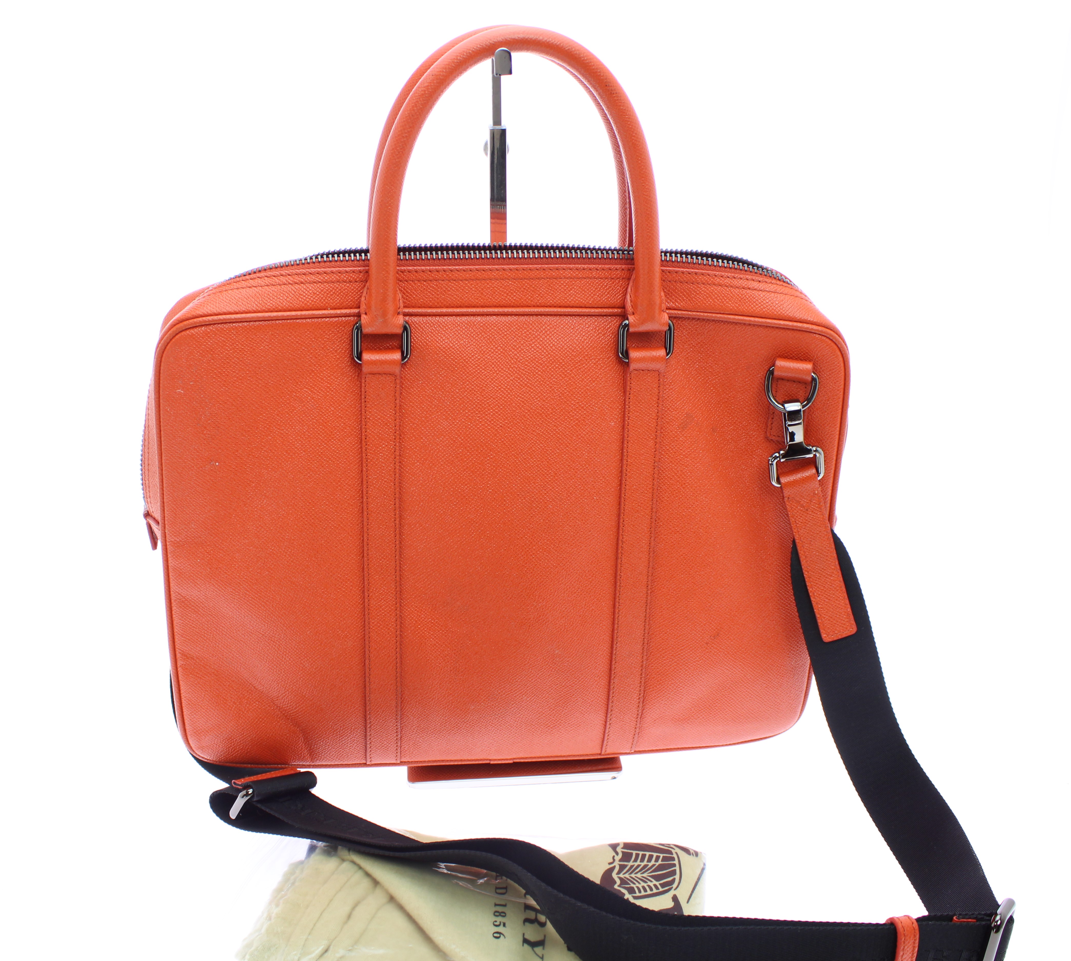 BURBERRY　２wayブリーフケース　オレンジの画像