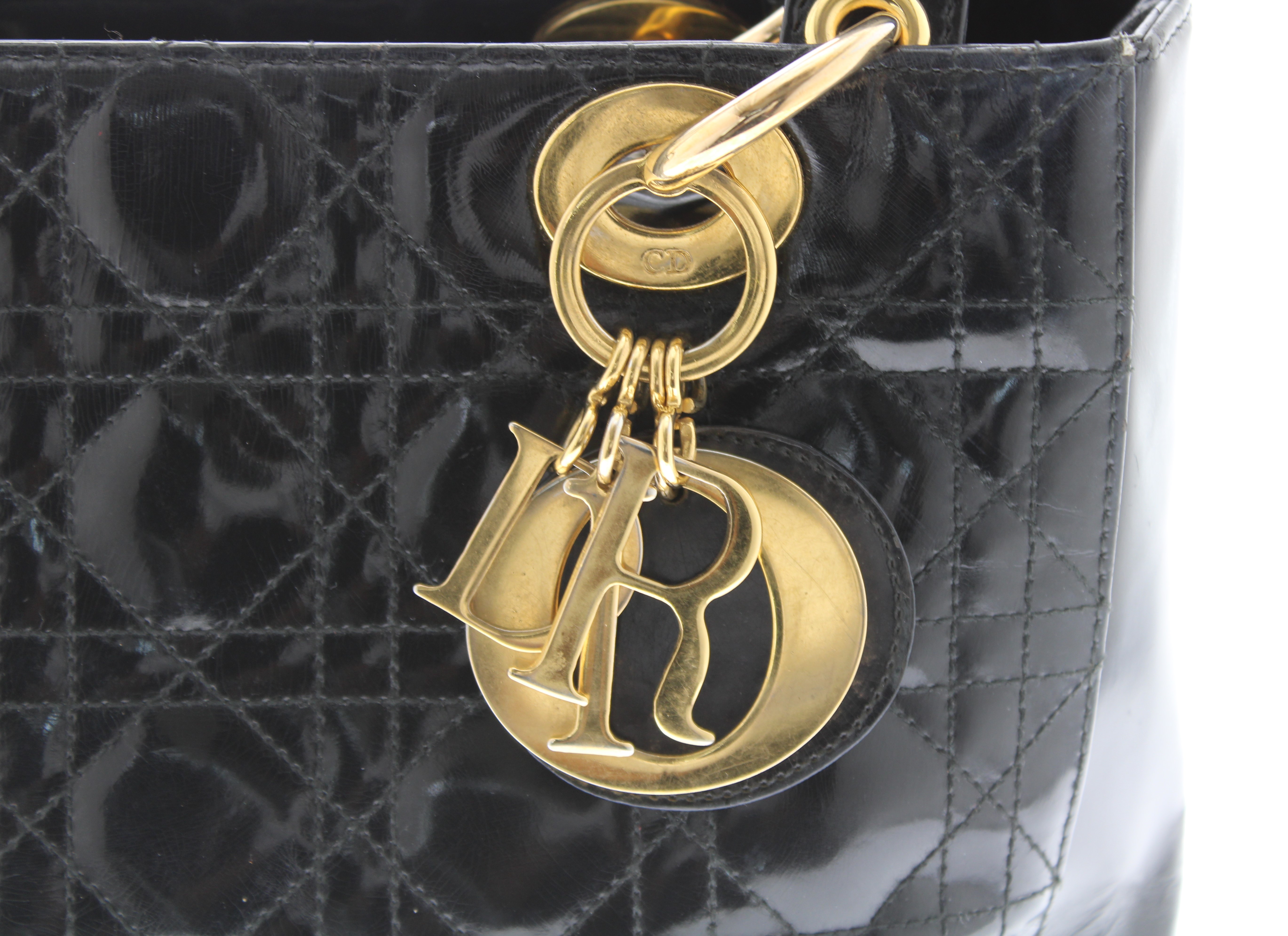 Christian Dior レディディオール　パテント　2way レディース　バッグの画像