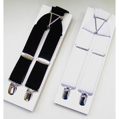 特価：ダンス用サスペンダー（黒・白）の画像