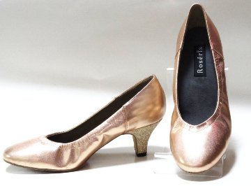 Roseris《カクテル》メタリックオレンジベージュ・5.5cmヒール【オーダー品】の画像