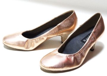 Roseris《カクテル》メタリックオレンジベージュ・5.5cmヒール【オーダー品】の画像