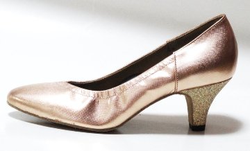 Roseris《カクテル》メタリックオレンジベージュ・5.5cmヒール【オーダー品】の画像