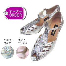 販売終了：フレンド　モダンラテン兼用　パーティーシューズ 　7cmヒールの画像