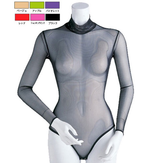 カラーハイネックインナーレオタード（長袖、ハイネック）の画像