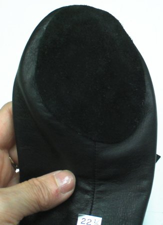 規格品は黒！Roseris《ソフトシューズ》マットカラー（黒＆ベージュ）柔らかな革、裸足感覚の靴画像