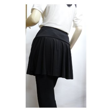 斜めカッティング&黒メタル付のオーバースカート（M)画像