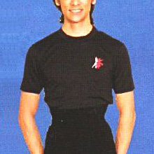 【完売】胸に刺しゅう入り・綿１００％　半袖Ｔシャツ 黒　Ｍの画像