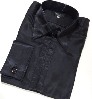 Roseris　レオタードシャツ（国産）襟・前立て・カフスがサテン【オーダー品】の画像