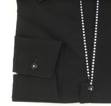 Tファクトリー　レオタード Ｖ開きシャツカラー　ラテンシャツの画像