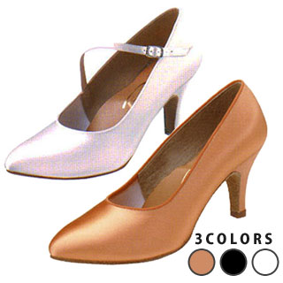 セキネ　サテンスタンダードシューズ　 4E幅　7cmスリムヒールSSB300の画像