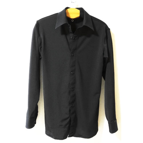 ロゼリス・[メンズオーバーブラウス シャツ]ツーウェイのストレッチ素材・シャツカラーの画像