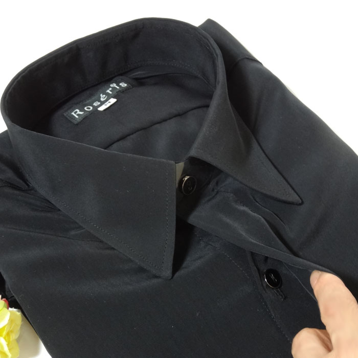 Roseris（ロゼリス）比翼シャツ【オーダー品】白または黒のみ、裾の形は3種から選択可能画像