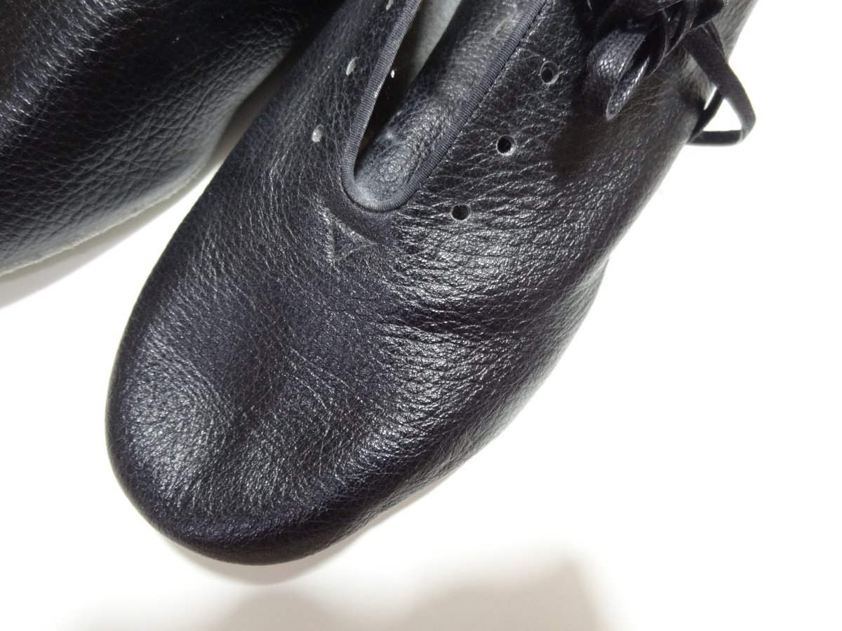 ジャズシューズ　黒革　25.5cm　レギュラー幅【在庫処分・特価】の画像