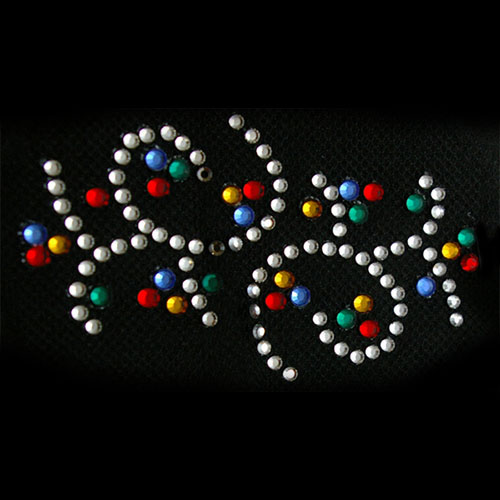 即納可能・スワロフスキー製ラインストーン使用ヘアーモチーフ・カラフル019の画像