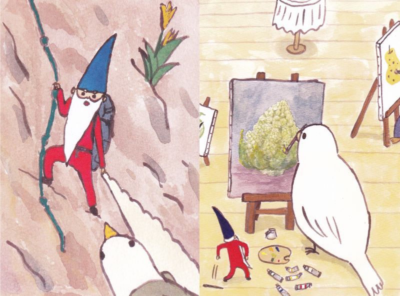 出口かずみ「くじけるな」など / ポストカード2枚セットの画像