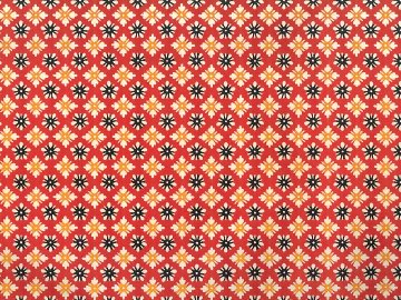 K-004　型染和紙　唐花紋（赤）画像