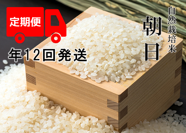 【年12回発送お米定期便】《朝日：玄米》20kg 100サイズの画像
