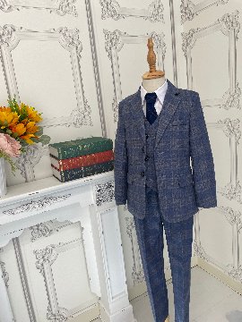グレンチェックスーツの画像