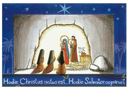 クリスマスカードJ（詩編118・26-27）の画像