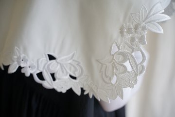 Daisy embroidery white画像