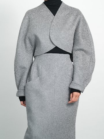 Barbara Wool Cashmere grayの画像