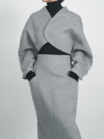 Barbara Wool Cashmere grayの画像