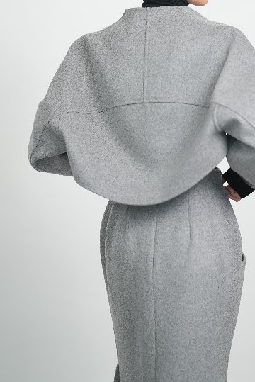 Barbara Wool Cashmere grayの画像