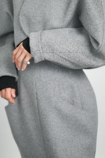 Barbara Wool Cashmere grayの画像