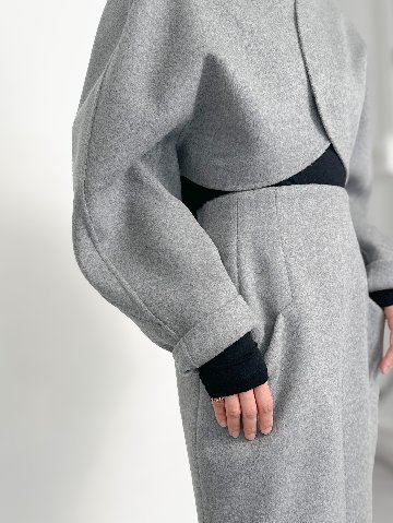 Barbara Wool Cashmere grayの画像