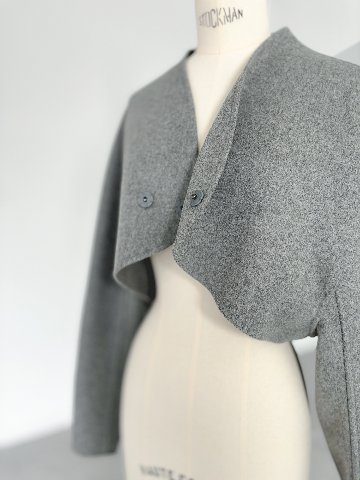 Barbara Wool Cashmere grayの画像