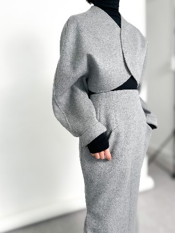 Barbara Wool Cashmere grayの画像