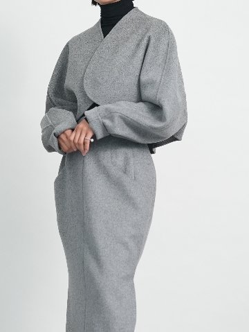 Barbara Wool Cashmere grayの画像