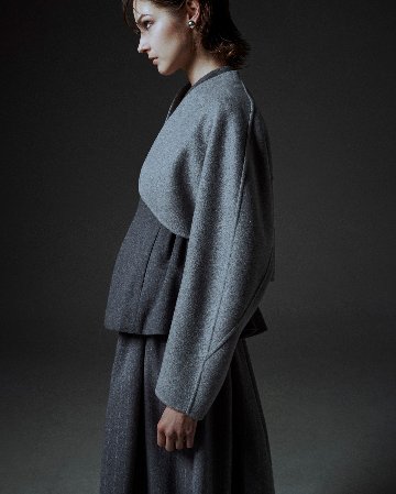 Barbara Wool Cashmere grayの画像