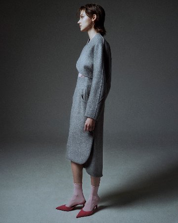 Barbara Wool Cashmere grayの画像