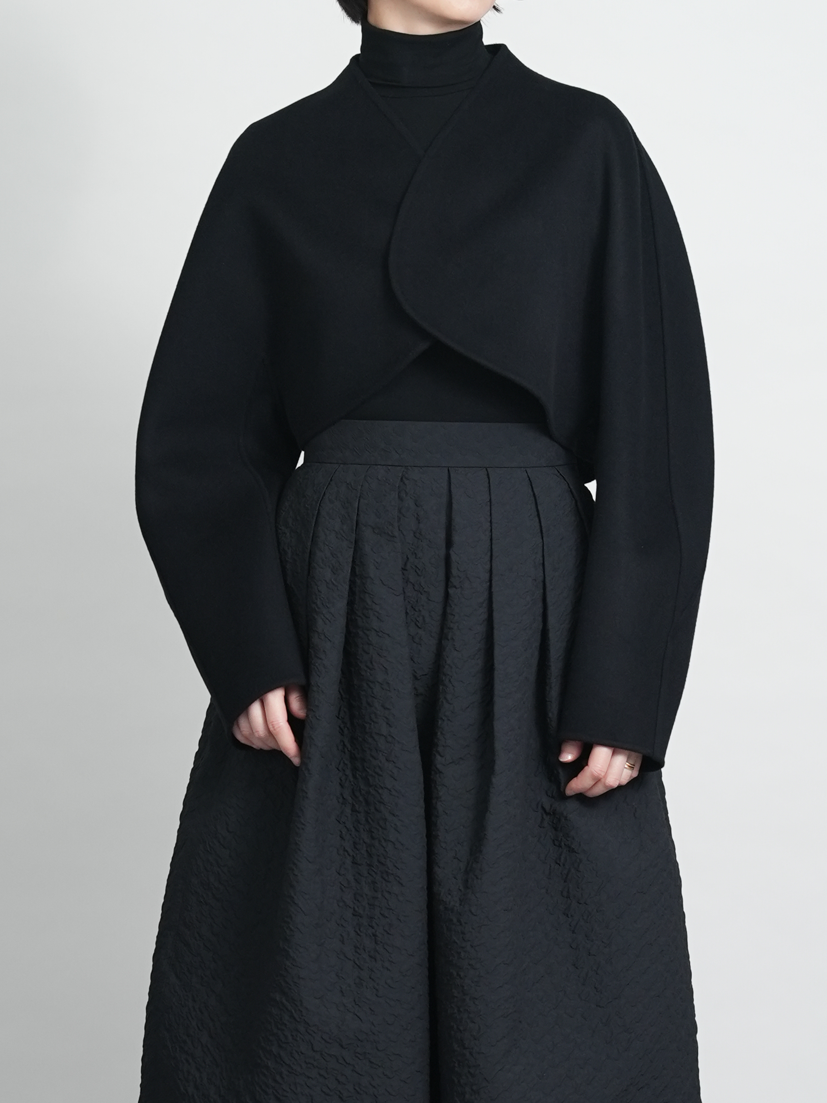 Barbara Wool Cashmere blackの画像