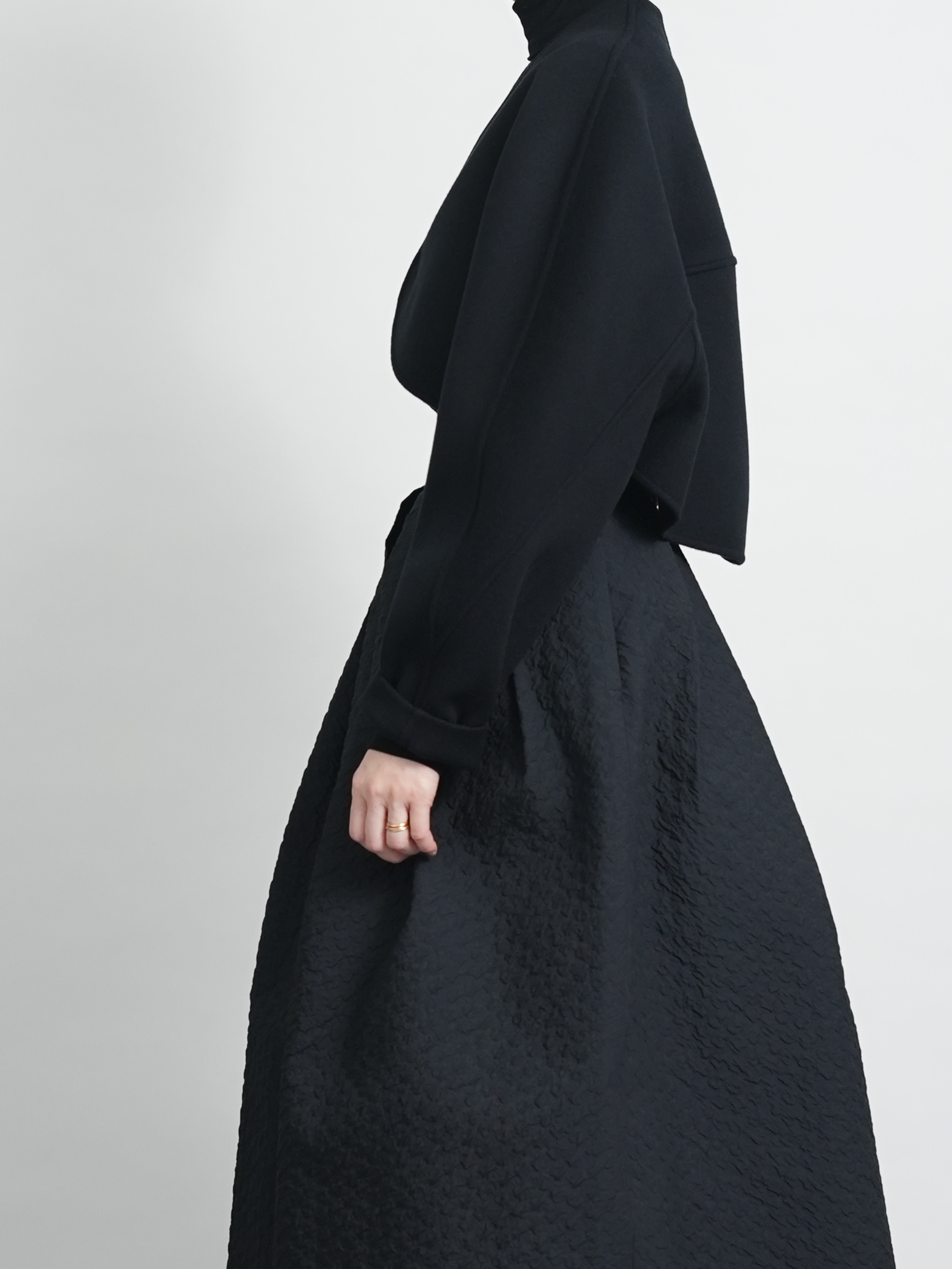 Barbara Wool Cashmere blackの画像