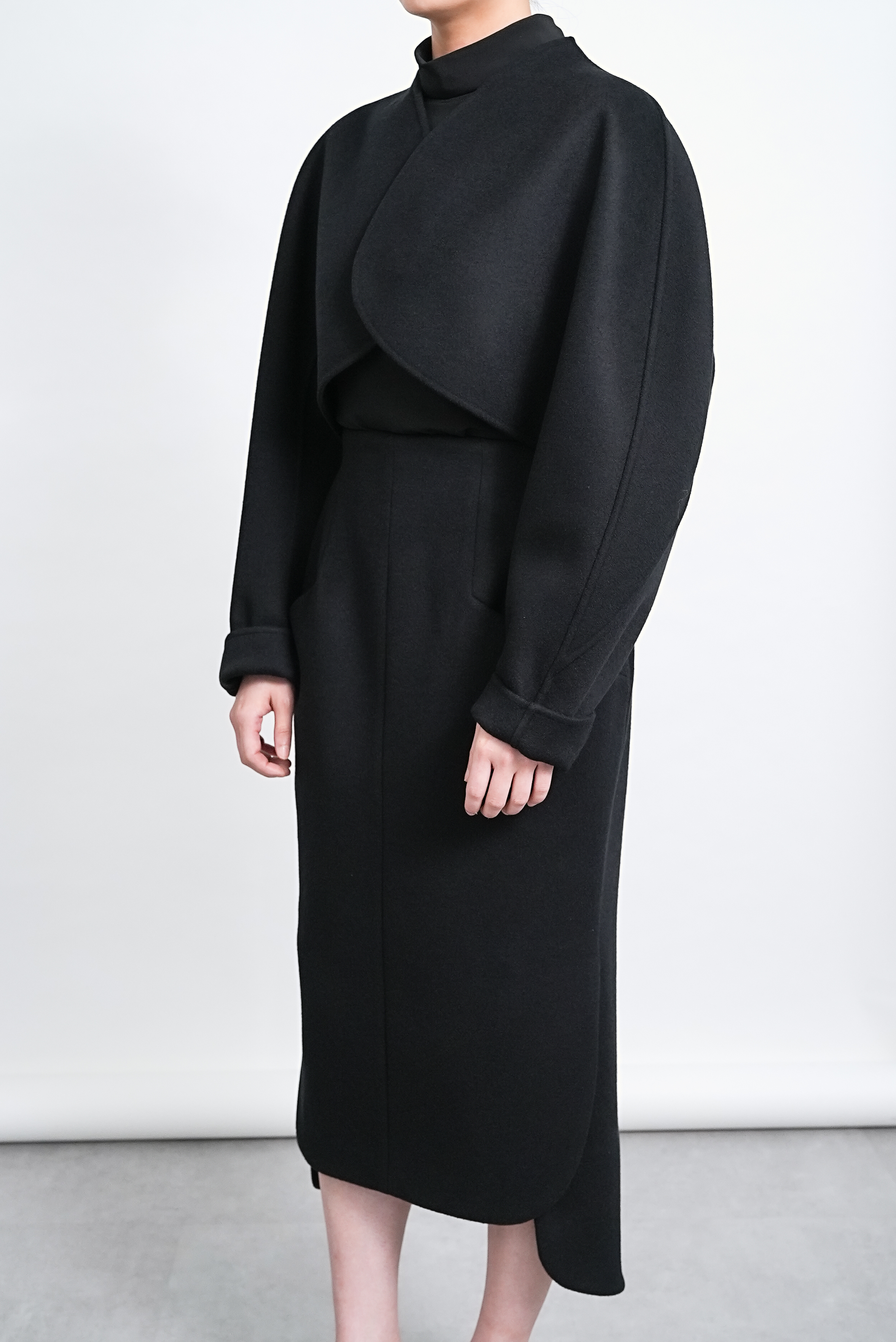 Barbara Wool Cashmere blackの画像