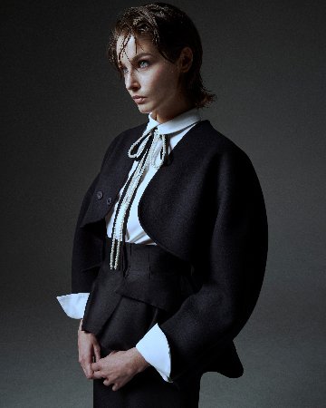 Barbara Wool Cashmere blackの画像