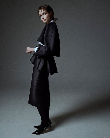 Barbara Wool Cashmere blackの画像