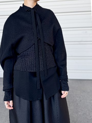 Barbara Wool Cashmere blackの画像