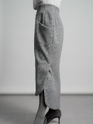 Claudia Wool Cashmere grayの画像