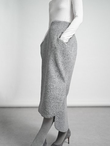 Claudia Wool Cashmere grayの画像