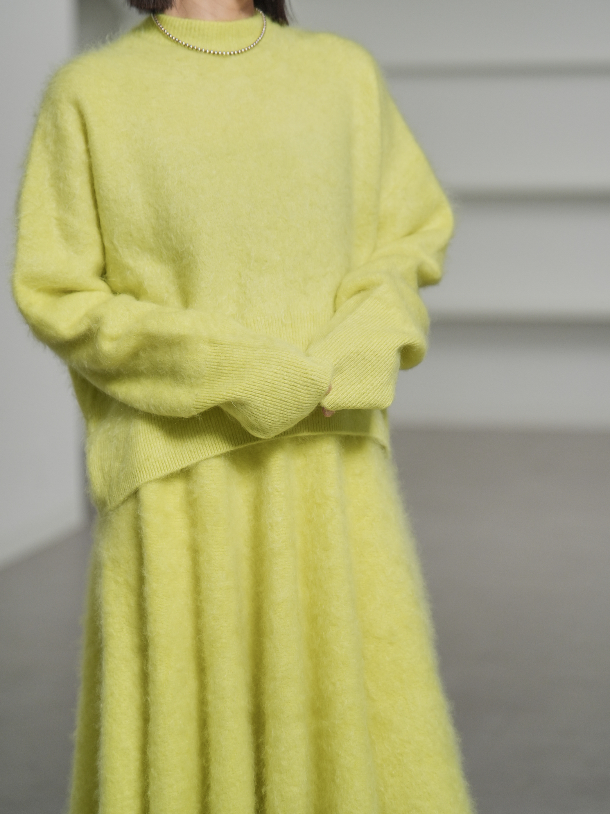 Alma Fur Cashmere yellowの画像