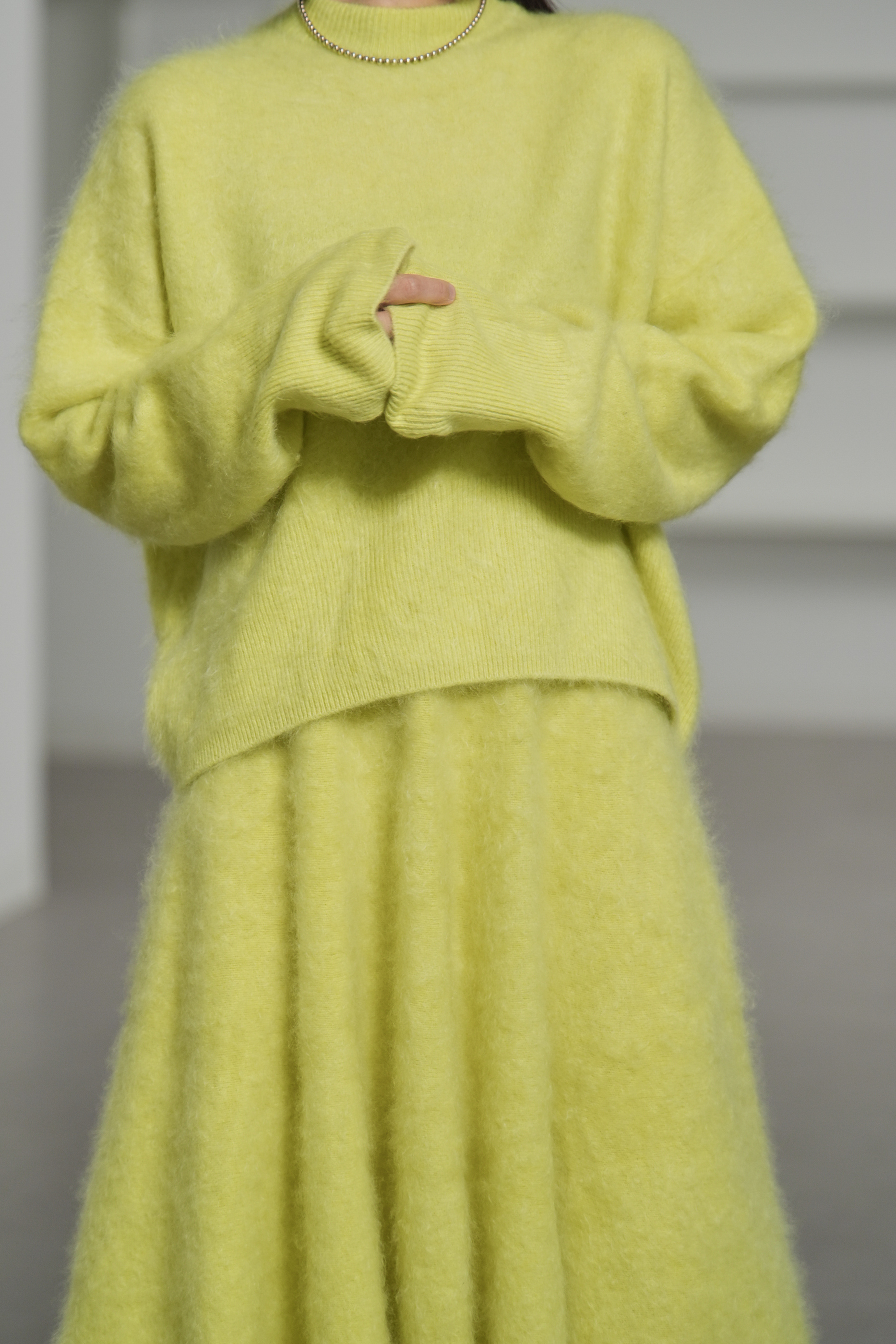Alma Fur Cashmere yellowの画像