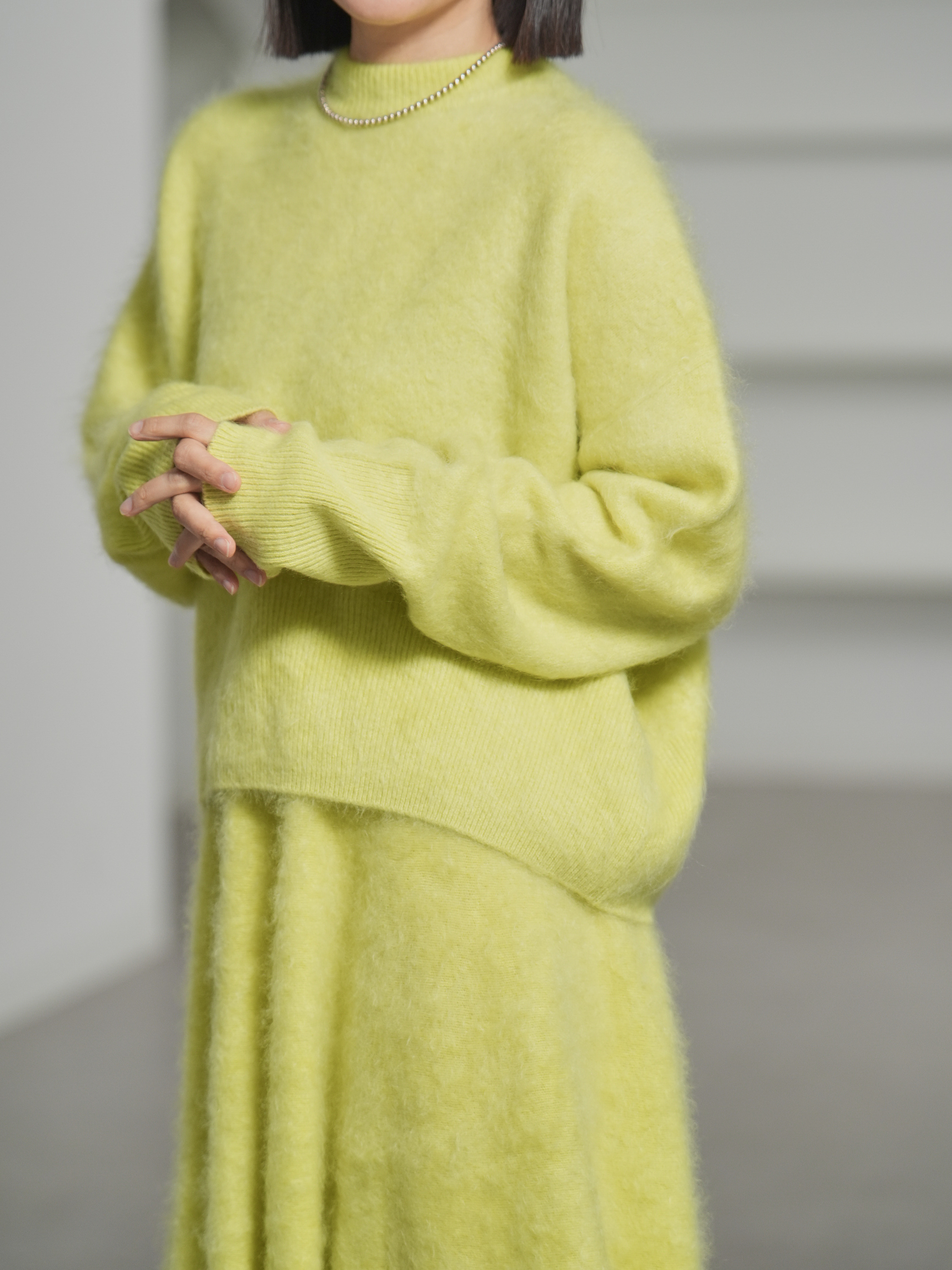 Alma Fur Cashmere yellowの画像