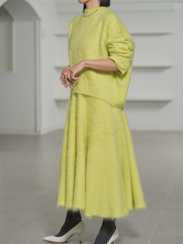 Alma Fur Cashmere yellowの画像