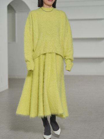Alma Fur Cashmere yellowの画像